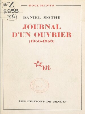 cover image of Journal d'un ouvrier